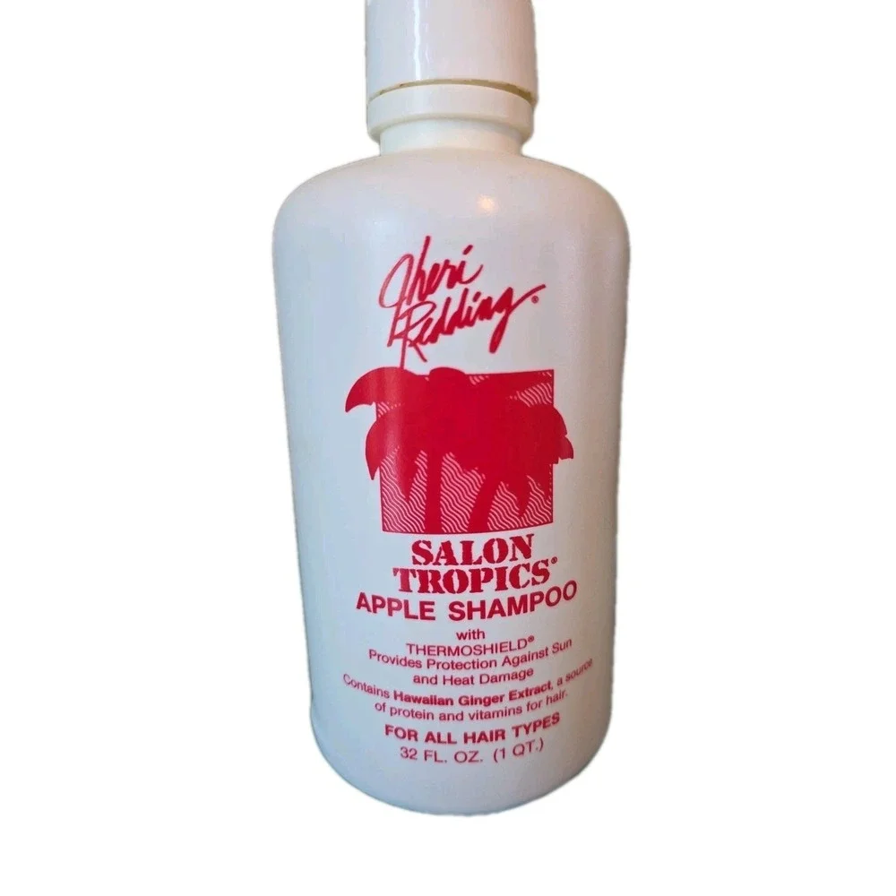 RARE vintage 1980s JHERI REDDING Salon Tropics shampoo bottle HIGH END SALON old